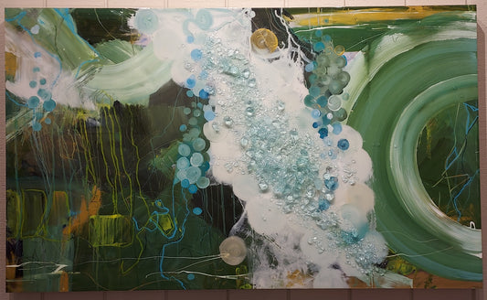 Mary Hong/Abstract Spring Green